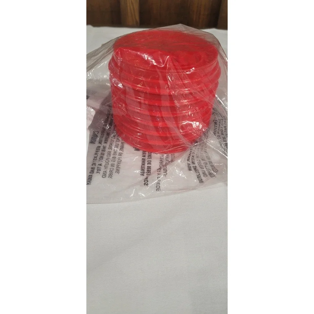 Pampered Chef 7 Pcs Red Christmas Cookie Cutter Set 1599 NEW